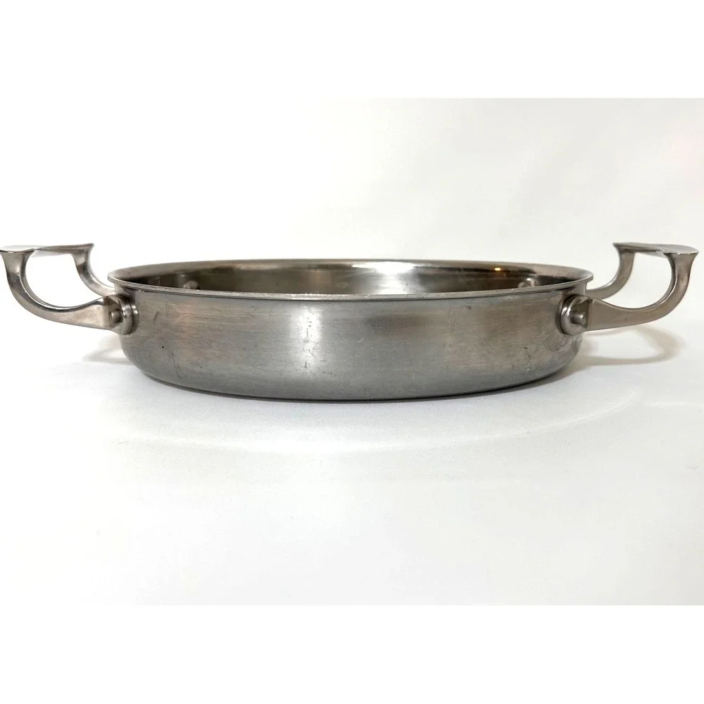 Commercial Vollrath Stainless Steel Oval Au Gratin Display Pan Miramar 49420